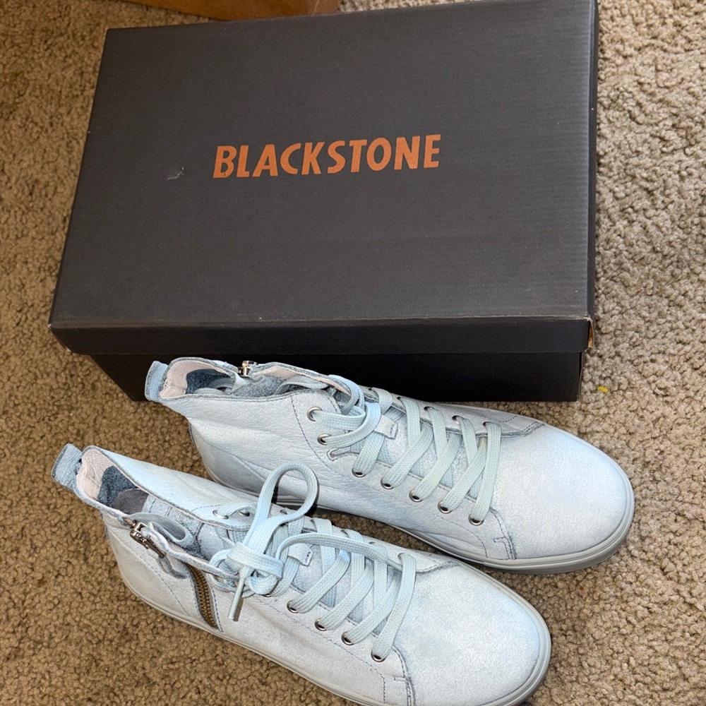 NWT Blackstone (Dutch brand) Women's LL65' Leather High Top Sneaker Sz 38